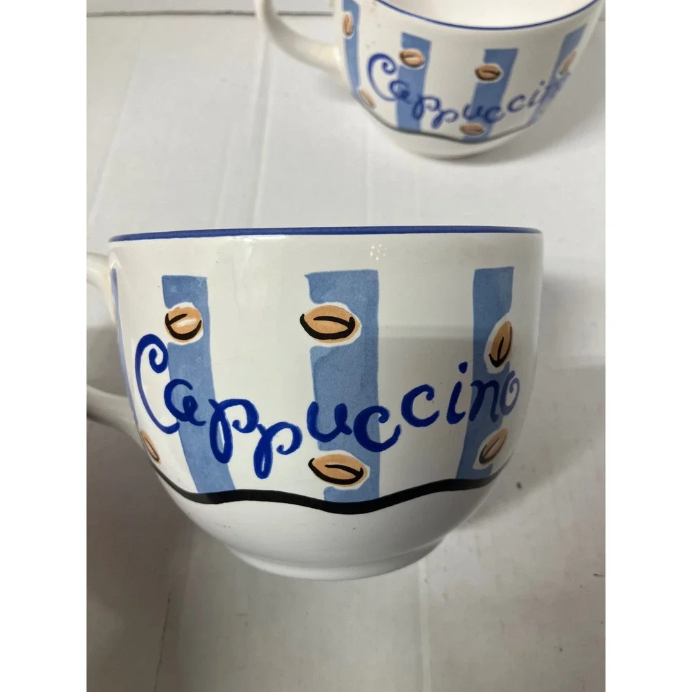 Williams Sonoma Cafe Cappuccino Mugs‎ Set